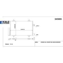 KALE RADYATÖR Klima Radyatörü 407-508-C5 Iıı 2.0hdı 16V 6455.HV/ 6455.JB/ 9683011280/ 1626267480