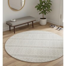 Bazaar Forum Dijital Baskı Pamuk Dokuma Kaymaz Taban Yıkanabilir Yuvarlak Salon Halısı Mutfak, Koridor Halısı