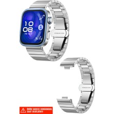 Nezih Case Huawei Watch Fit 3 / Fit 4 / Fit 4 Pro Uyumlu Şık Paslanmaz Çelik Kordon