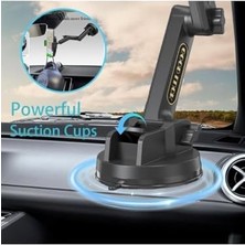 D001 Ağır Vasıta Araçlar Için Araç Tutucu Kamyon Tır Otobüs Ekskavatör Gibi Büyük Araçlar Için Büyük Boy ve Büyük Vakumlu Ergonomik Tasarım Aplus Kalite Memnuniyet Garantili Araç Telefon Tutucu