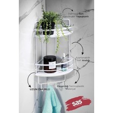 Yapışkanlı Ömür Boyu Paslanmaz Kristal Ayarlanabilir Raf Banyo Düzenleyici Şampuanlık Lk-02 Bbbk