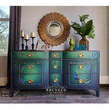 Peacock Dreams Transfers®-Peacock Dreams Boyut 61 cm x 83 cm - 3 Yaprak - Toplam Tasarım Boyutu 61 cm x 83 Cm/rub-Ons