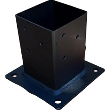 Ayağı 8X8CM Ahşap Bahçe Ev Kamelya Pergola Demir Bağlantı Çardak Bungalov Kolon Payanda Tente Branda Çadır Tütücu Çit Teras