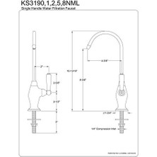KS3195NML Magellan 1/4 Turn Water Filter , Oil Rubbed Bronze