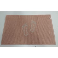Cottonstar Çizgili Model Nakışlı Ayak Havlusu