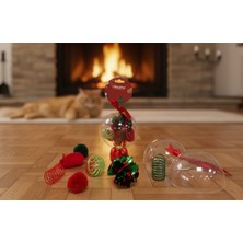 AyrStore Yılbaşı Konseptli 8 Parça Küre Içinde Oyuncak Seti