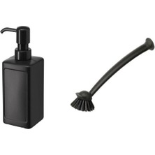 Ikea Siyah Sabunluk ve Fırça Seti