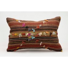 Kilim Wholesale El Yapımı Eski Kilimden Yapılmış Vintage Kırlent Kılıfı, YÜN,40X60CM