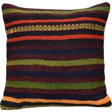 Kilim Antik El Dokuma Dekoratif Kilim Kırlent Yastık Kılıfı 1202 - Yeni - Çok Renkli