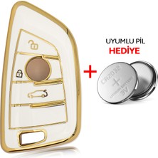 Rem Anahtar F10 F11 F30 3 Buton Smart Nano Anahtar Kılıfı Beyaz
