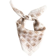 Guess Karnilla Logolu Kadın Beyaz Eşarp AW5454SIL03-OWL