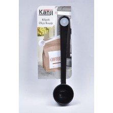 Coffee Time Filtre Kahve Kağıdı 1/4 4 Numara 80'li Paket + Klipsli Çay Kahve Ölçü Kaşığı - Siyah