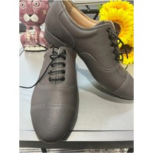 Suna Gri Füme Deri Erkek Tango ve Dans Ayakkabısı