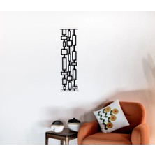 Sezart Dikey Zincir Desenli Metal Duvar Tablosu