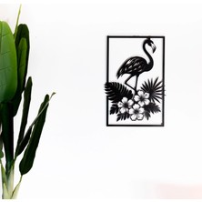 Sezart Flamingo Kuş Figürlü Metal Duvar Tablosu