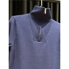 Back Street Backstreet  5231 Manche Fermuarlı Triko Sweat