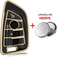 Rem Anahtar F10 F11 F30 3 Buton Smart Nano Anahtar Kılıfı Siyah