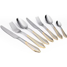 Maxx Doria Prague G Decorated 6 Kişilik 42 Parça Çatal Kaşık Bıçak Takımı PA1059
