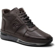 Yeşildaş Erkek %100 Hakiki Deri Içi Kürklü Bağcıklıyandan Fermuarlı Bot Ayakkabı