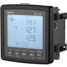 Entes MPR-47SE IP54 Yeni Nesil Şebeke Analizörü Mpr-4, M4842