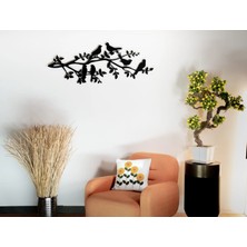 Sezart Küçük Çiçekli Dallar Metal Duvar Tablosu