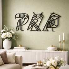 Sezart Mısır Hiyeroglifleri Metal Duvar Tablosu