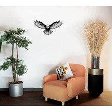 Sezart Minimalist Kartal Line Art Metal Duvar Tablosu
