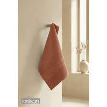 Anılsan Kiremit Greek El Havlusu - 50x90 Cm, 225 Gr, %100 Pamuk, Spa Ve Otel Havlusu