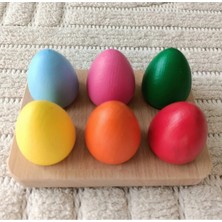 Moccotoys Montessori - Waldorf Eşleştirme Tablalı Yumurtalar