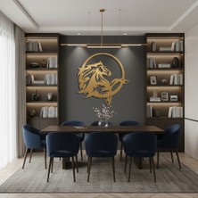 Sezart Şahlanan At Metal Duvar Dekoru - Hayvan Temalı Metal Tablo