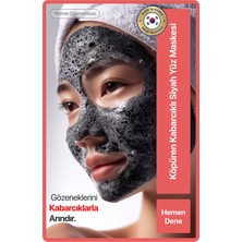 Chamos 3'lü Köpüren Kabarcıklı Siyah Yüz Temizleme Maskesi