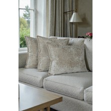 Visionario Kırlent İthal Kadife Kumaş 3'lü Set - Yumuşak Dokulu Dekoratif Özel Tasarım Kırlent Kılıfı - S08