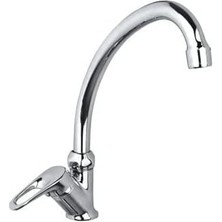 Aç-Kapa Tek Su Girişli Lavabo Mutfak Bataryası Tekli Mix