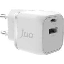 20W Gan Usb-C Usb-A Şarj Aleti & Ipad & Uyumlu Pd Qc4.0 Type-C Hızlı Şarj Cihazı