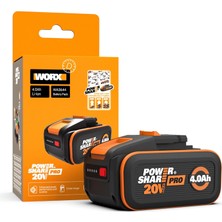 WA3644 20VOLT 4.0AH. Li-Ion Powershare Pro Yedek Akü