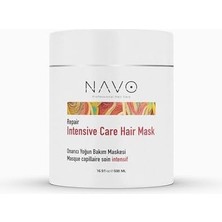 Navo Yoğun Bakım Saç Maskesi 500 ml Yıpranmış ve İnce Saçlar İçin Onarıcı Keratin ve Argan Yağı Özellikli