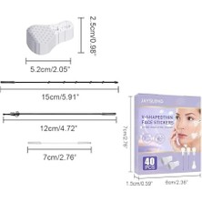 Ankanorm Yüz Yogası Gerdirme Bandı, Kırışıklıklar Göz Gıdı Boyun Için Gerdirme Aparatı, Elastik Yüz Gerdirme (40 Adet)