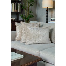 Visionario Kırlent İthal Kadife Kumaş 3'lü Set - Yumuşak Dokulu Dekoratif Özel Tasarım Kırlent Kılıfı - S01