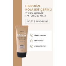 Deoproce Yoğun Kapatıcı BB Krem SPF50 Pa No:23 60 Mililitre Deniz Kolajeni İçeren Yüksek Etki