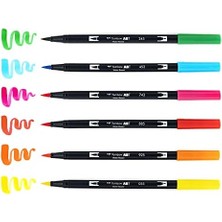 56225 Çift Fırça Kalem Sanat Işaretleyici Kutlama 6'lı Paket