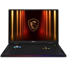 MSI Msı Raıder 18 Hx Aı A2XWIG-218TR Intel Core Ultra 9 285HX 48 GB Ram 512 GB SSD Geforce RTX5080 18" 120Hz Freedos KN31