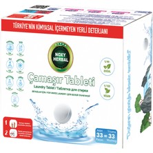 Noxy Herbal Çamaşır Tableti 33’lü - beyazlar İçin Özel Formül