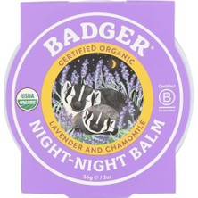 Badger Gece Kremi (Night-Night Balm) 56 gr Lavanta ve Papatya İçeren Organik Etkili Nemlendirici