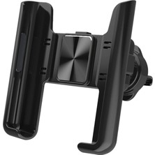 360 Derece Dönebilir Araç Içi Izgaralıktan Metal Kelepçeli Telefon Tutucu - AL3741