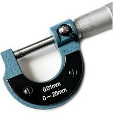 Mekanik Mikrometre 0-25MM 0.01MM Renkli