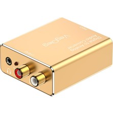 Koaksiyel Toslink Optik To 3.5mm Rca Analog Ses Çevirici