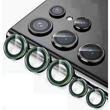 S24 Ultra Lens Kamera Safir Hd+ Görüntü Zoom Bozmaz S24 Lens (Yeşil)