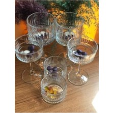 12 Parça Kokteyl Bardağı Çerezlik Kase Sunum Tatlı Seti