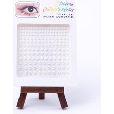 Bimotif Farklı Boyutlarda Incili Yüz ve Vücut Stickerı Makyaj Taşı 1 Kutu