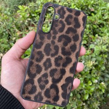 CepStok Samsung Galaxy S25 Plus Kılıf Leopar Desenli Içi Kadife Kapak